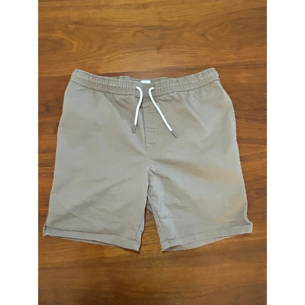 Khaki Free Planet Flat Front Drawstring‎ Organic Cotton Chino Shorts - (Men's )